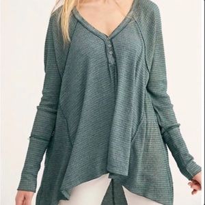 We the Free (Free People) Citrine Thermal Long Sleeve in Teal